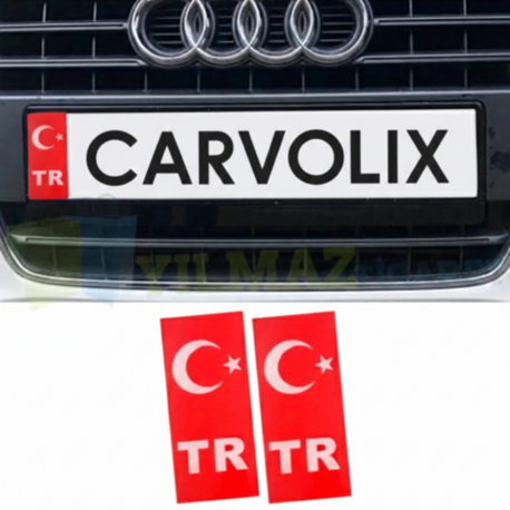 Tr Plaka Türk Bayrağı Damla Sticker