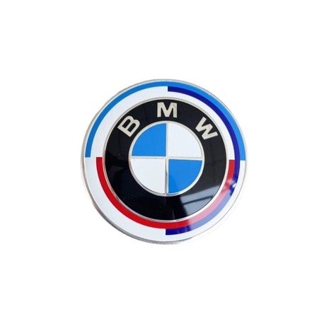 Bmw 50. Yıl 56MM Jant Göbek Damla Sticker 4 Adet