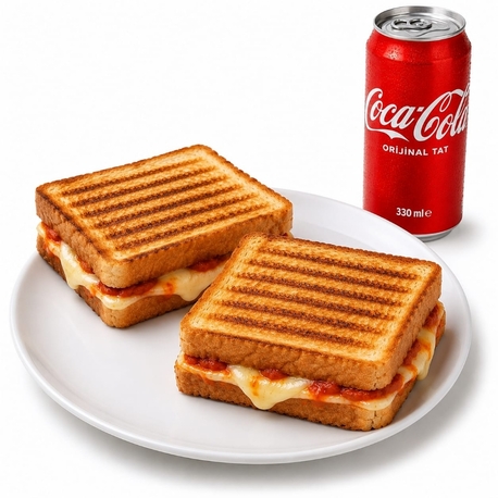 kaşarlı Salcalı Tost 2 Adet + 330 ml cola