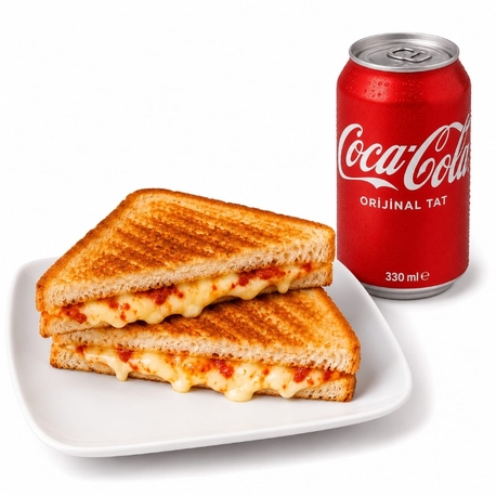 Kaşarlı salcalı Tost + 330 ml Cola