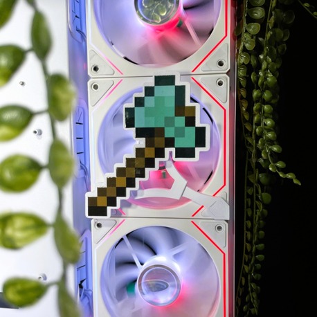 Minecraft Balta 120x120 mm Mıknatıslı Fan Kapağı