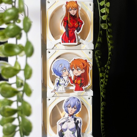 Evangelion Üçlü Set 120x120 mm Mıknatıslı Fan Kapağı