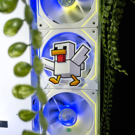 Minecraft Ördek 120x120 mm Mıknatıslı Fan Kapağı