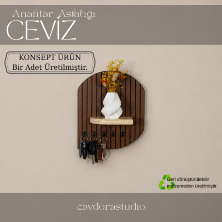 Anahtar Askılığı - Model: CEVİZ