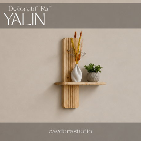 Dekoratif Duvar Rafı - Model: YALIN