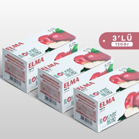 DVD Lokman Aktar Elma Çay 20 Adet Poşet Çay 40 Gr x 3 Adet