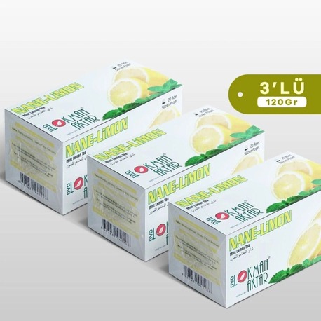 DVD Lokman Aktar Nane Limon Çay 20 Adet Bardak Poşet Çay 40 Gr x 3 Adet