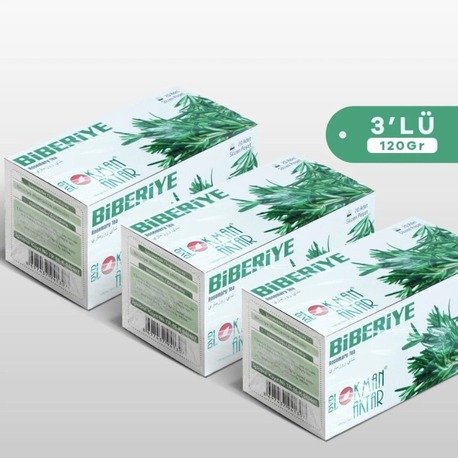 DVD Lokman Aktar Biberiye Çay 20 Adet Bardak Poşet Çay 40 Gr x 3 Adet