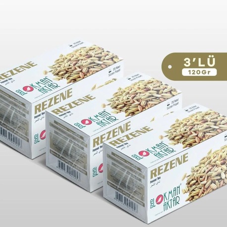 DVD Lokman Aktar Rezene Çay 20 Adet Bardak Poşet Çay 40 Gr x 3 Adet