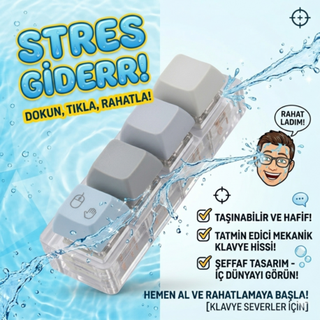 STRES GİDERİİ 4'LÜ KLAVYE (ÖNSİPARİŞ)