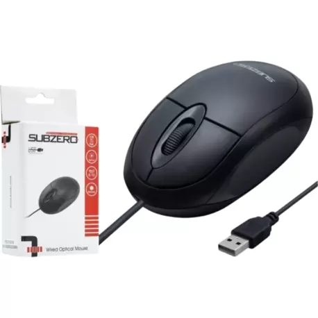 3 Tuşlu USB Optical Kablolu Mouse Subzero SBZ601