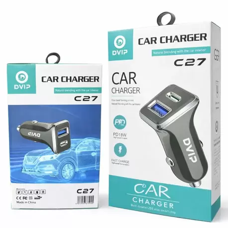 Araç Şarj Cihazı PD18W + USB Hızlı Şarj (Çift Çıkışlı)