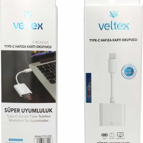 Type-C Hafıza Kart Okuyucu Veltex VTX-509