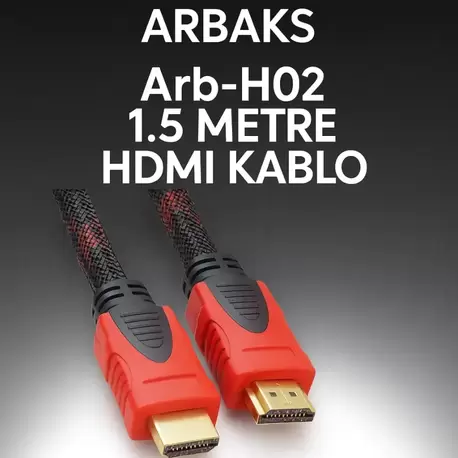 1.5 Metre Hasırlı Örgülü HDMI Kablo