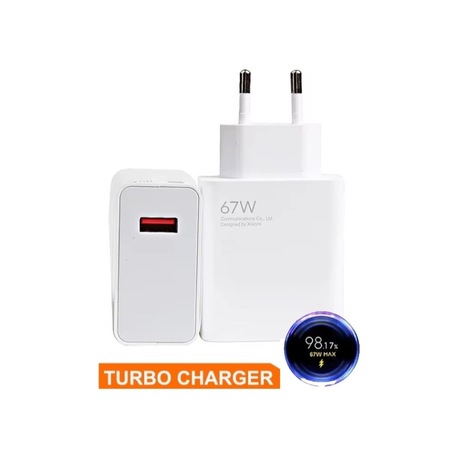 67W Turbo Saniye Göstergeli Hızlı Şarj Başlığı Paketsiz