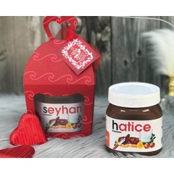 Sevgiliye Özel Baskılı Nutella 2'li