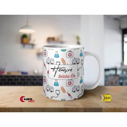 Baskılı Meslek Temalı Kupa Bardak