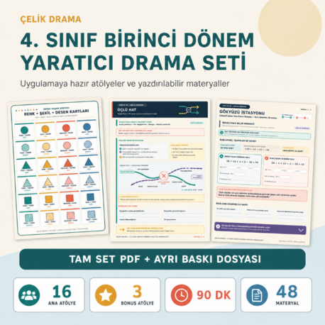 4. Sınıf İlk Dönem Drama Atölyeleri Seti tanıtım görseli