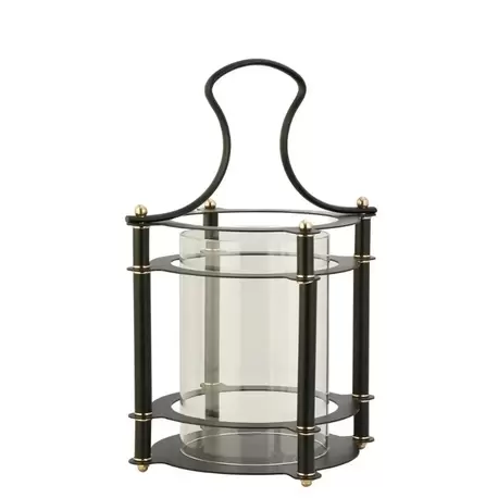 Gold Toplu Siyah Fener | Black Lantern with Gold Ball