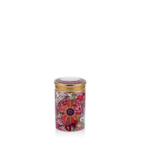 Lilyum Desenli Large Silindir Kutu