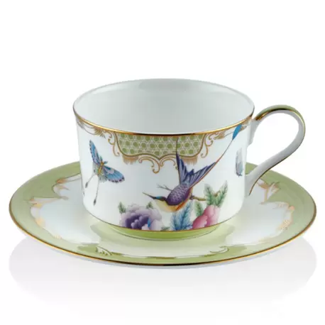 Tea Delight Çay Bardağı ve Tabağı (Tea Cup and Saucer) Green