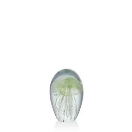 Jellyfish Green Glass Decor