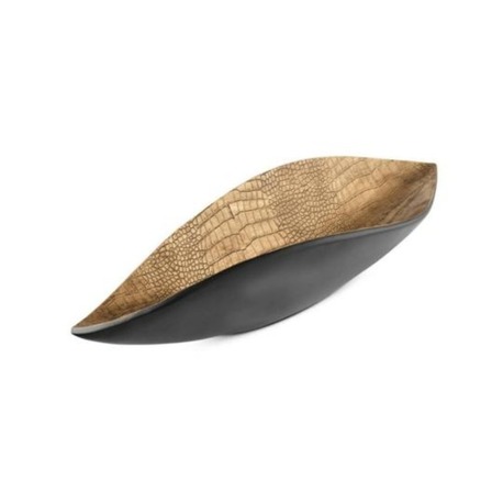 Gold Desen Kayık Tabak 