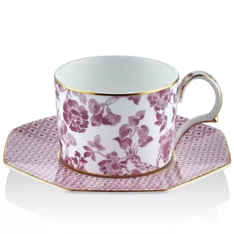 Tea Delight Tea Cup Saucers Pink (Çay Bardağı ve Tabağı)
