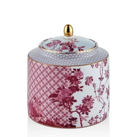 Kavanoz Pembe Tea Delight Regency Damask