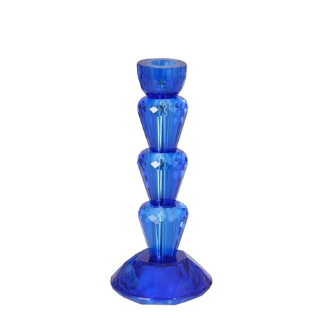 Blue Kristal Şamdan Orta Boy