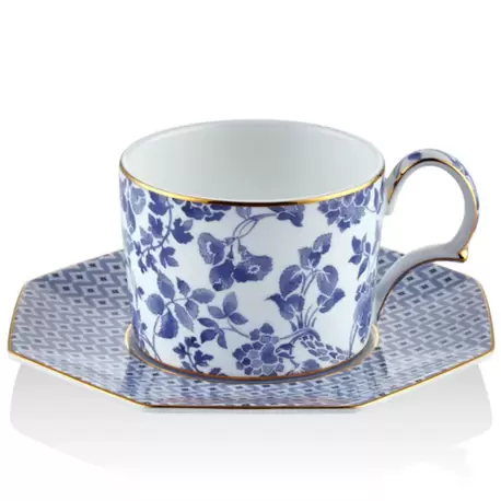 Tea Delight Tea Cup and Saucers Blue (Çay Bardağı ve Tabağı)