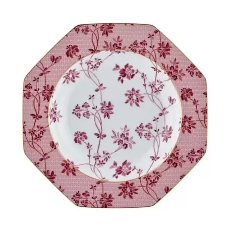Tea Delight Soup Plate Regency Damask Red (Yemek Tabağı 21,5 cm )