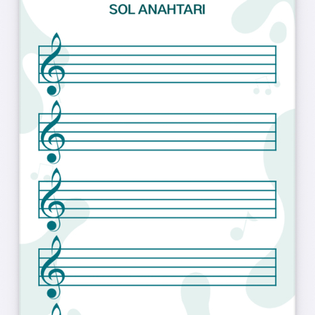 Müzik çalışma sayfaları 