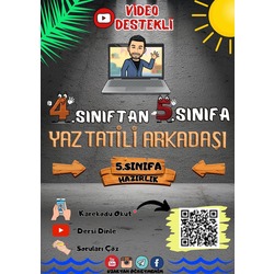 UZAKTAN ÖĞRETMENİM 4. SINIFTAN 5. SINIFA YAZ TATİL ARKADAŞI