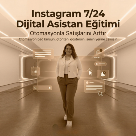 Instagram İçin 7/24 Dijital Asistan Eğitimi Canlı Eğitim