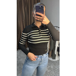 Dior Çizgili Bluz