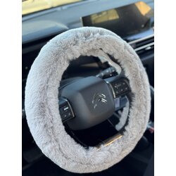 Gri Kürk Direksiyon Kılıfı 