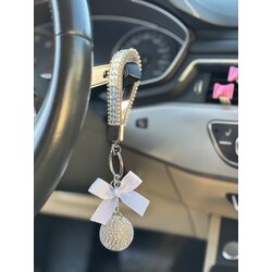 Gümüş Swarovski Anahtarlık