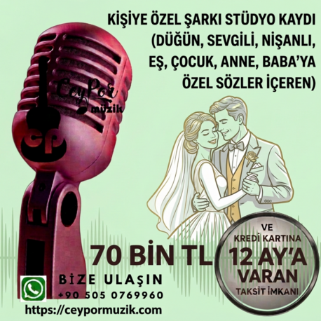 Kişiye Özel Şarkı Stüdyo Kaydı