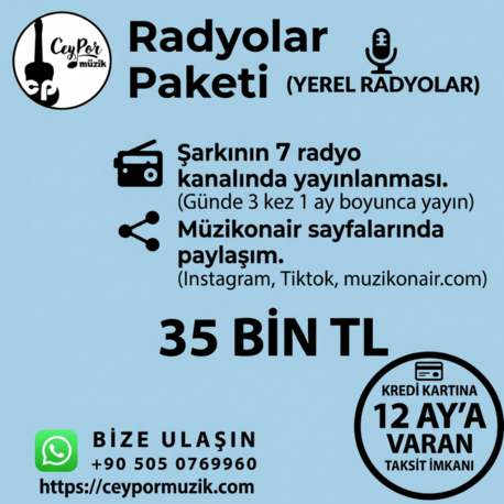 7 YEREL RADYO YAYINI PAKETİ