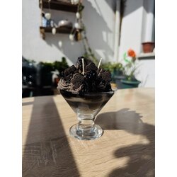 Bitter Çikolatalı Tasarım Soya Mum