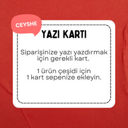 Yazı kartı - Siparişinize Yazı Gerekiyorsa