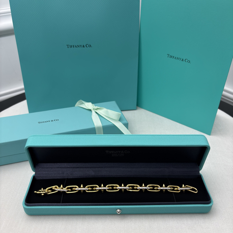 Tiffany Taşlı Gold Bileklik
