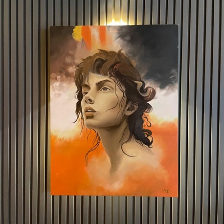 Göğe Bakan – Yağlı Boya Tablo (60x80 cm)