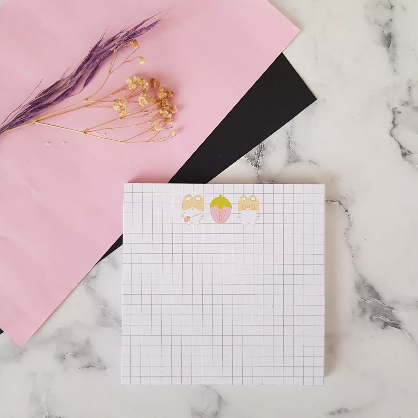 Teolaegi Çilek Kare Memopad