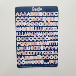 Alfabe Sticker Sheet