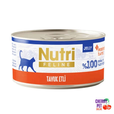 Nutri Feline Tavuk Eti Jelly Kedi Yaş Maması 85 Gr.