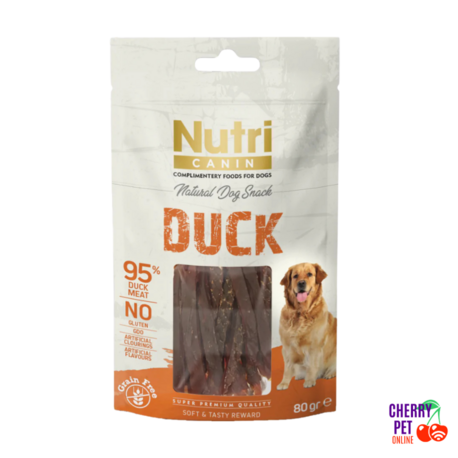 Nutri Canin Ördek Eti Dilimleri Köpek Ödül Maması 80 Gr.