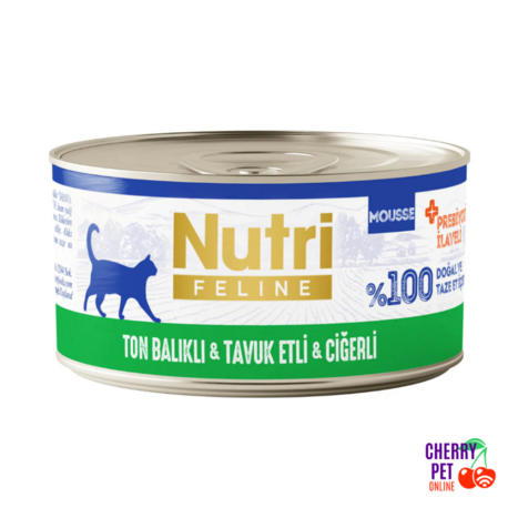 Nutri Feline Ton Balığı & Tavuk & Ciğer Kedi Yaş Maması 85 Gr.