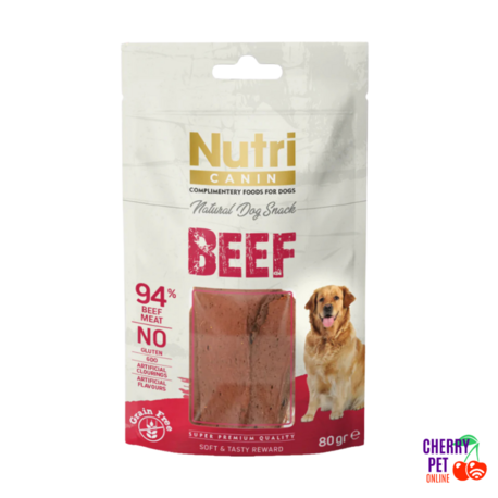 Nutri Canin Sığır Eti Dilimleri Köpek Ödül Maması 80 Gr.